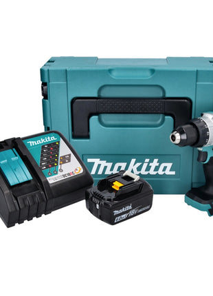 Makita DHP 486 RG1J taladro percutor inalámbrico 18 V 130 Nm sin escobillas + 1x batería 6,0 Ah + cargador + Makpac