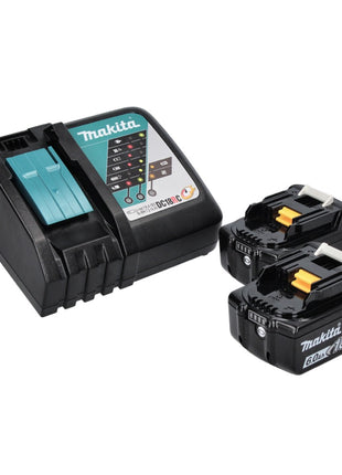 Taladro percutor inalámbrico Makita DHP 486 RGJ 18 V 130 Nm sin escobillas + 2x baterías 6,0 Ah + cargador + Makpac