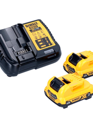 DeWalt DCD 703 L2T Perceuse-visseuse sans fil, sans balai 12 V 57,5 Nm + 2x Batteries 3 Ah + Chargeur + Coffret TSTAK + 4x Adaptateur de mandrin