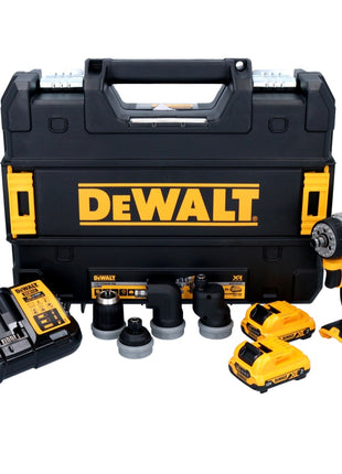 DeWalt DCD 703 L2T Perceuse-visseuse sans fil, sans balai 12 V 57,5 Nm + 2x Batteries 3 Ah + Chargeur + Coffret TSTAK + 4x Adaptateur de mandrin