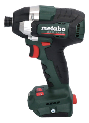 Metabo SSD 18 LT 200 BL Atornillador de impacto a batería 18 V 200 Nm 1/4" sin escobillas + 2x batería 4,0 Ah + cargador + metaBOX