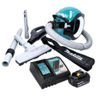 Aspirador a batería Makita DCL 501 RM1 18 V sin escobillas + 1x batería 4,0 Ah + cargador + accesorios