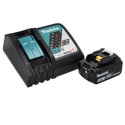 Aspirador a batería Makita DCL 501 RT1 18 V sin escobillas + 1x batería 5,0 Ah + cargador + accesorios