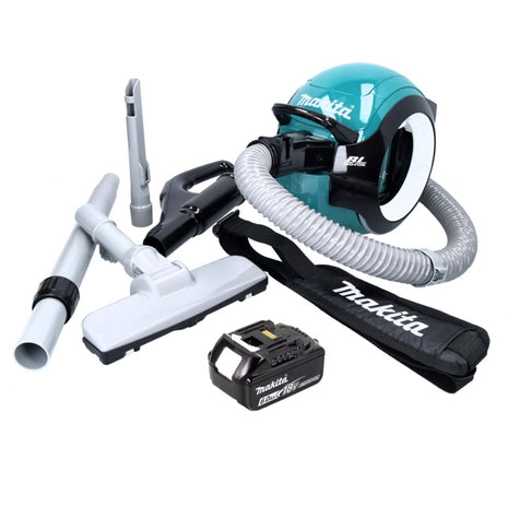 Aspirateur sans fil Makita DCL 501 G1 18 V sans balais + 1x batterie 6,0 Ah + accessoires - sans chargeur