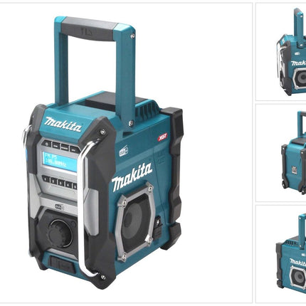 Makita MR 003 GZ Radio de trabajo sin cable 12 V - 40 V DAB DAB+ FM 3,5 mm AUX USB IP64 - sin batería, sin cargador