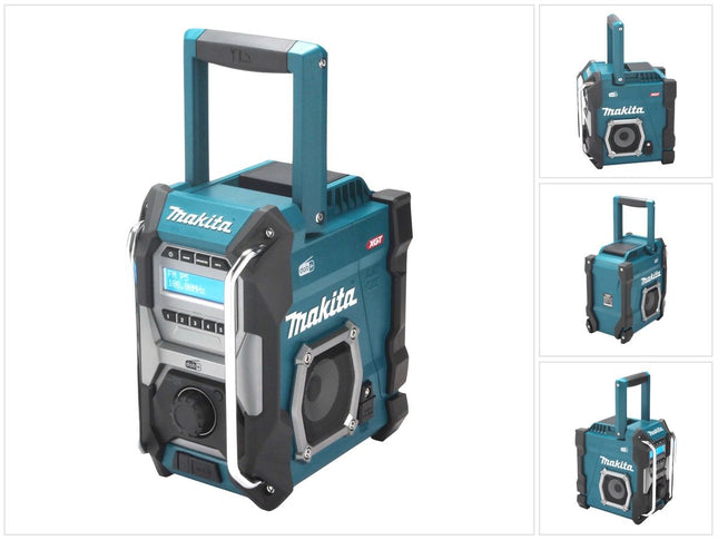 Makita MR 003 GZ Radio de trabajo sin cable 12 V - 40 V DAB DAB+ FM 3,5 mm AUX USB IP64 - sin batería, sin cargador