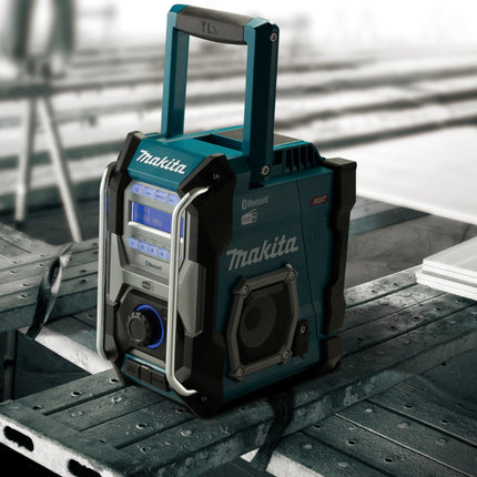 Makita MR 004 GZ Construction site radio 12 - 40 V DAB, DAB+, FM / AUX, USB, Bluetooth - without battery, without charger