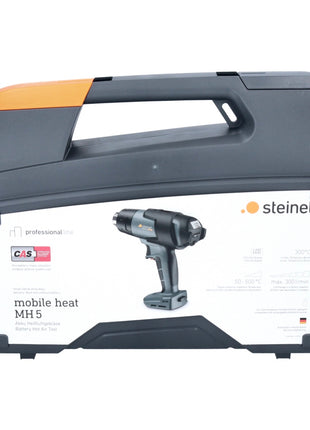 Steinel Mobile Heat MH 5 Pistolet à air chaud sans fil 50-500°C 18V - CAS + 2x Batteries 5,5 Ah + Chargeur + Coffret