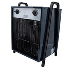 Calefactor eléctrico industrial doméstico IFJ04-150C 400 V 15 kW 4 niveles de potencia 150 m² (51331375) para talleres, sótanos, obras, etc. incluida protección contra sobrecalentamiento