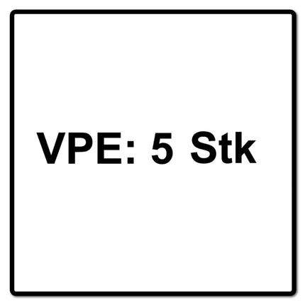 Bosch EXPERT N475 Material de acondicionamiento de superficies Arandela dentada 125 mm Fina X-LOCK 5 piezas (5x 2608901475)