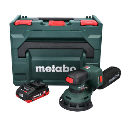 Metabo SXA 18 LTX 125 BL cordless random orbital sander 18 V 125 mm brushless + 1x rechargeable battery 4.0 Ah + metaBOX - without charger
