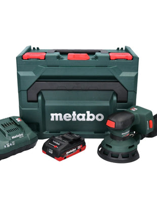 Lijadora excéntrica a batería Metabo SXA 18 LTX 125 BL 18 V 125 mm sin escobillas + 1x batería 4,0 Ah + cargador + metaBOX