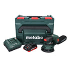 Lijadora excéntrica a batería Metabo SXA 18 LTX 125 BL 18 V 125 mm sin escobillas + 1x batería 4,0 Ah + cargador + metaBOX