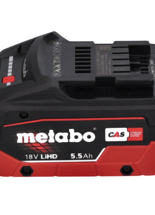 Metabo SXA 18 LTX 125 BL akumulatorowa szlifierka oscylacyjna bezszczotkowa 18 V 125 mm + 1x akumulator 5,5 Ah + metaBOX - bez ładowarki