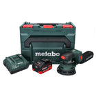 Lijadora rotorbital sin cable Metabo SXA 18 LTX 125 BL 18 V 125 mm sin escobillas + 1x batería recargable 5,5 Ah + cargador + metaBOX