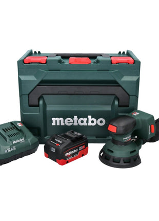 Metabo SXA 18 LTX 125 BL Ponceuse excentrique sans fil 18 V 125 mm Brushless + 1x batterie 8,0 Ah + chargeur + metaBOX