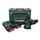 Metabo SXA 18 LTX 125 BL levigatrice rotorbitale a batteria 18 V 125 mm brushless + 2x batteria ricaricabile 8,0 Ah + caricatore + metaBOX