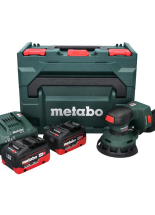 Metabo SXA 18 LTX 125 BL Ponceuse excentrique sans fil 18 V 125 mm Brushless + 2x batterie 8,0 Ah + chargeur + metaBOX