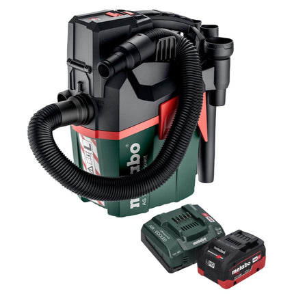 Metabo AS 18 L PC Compact cordless vacuum cleaner 18 V 6 l IPX4 dust class L wet and dry + 1x rechargeable battery 5.5 Ah + charger