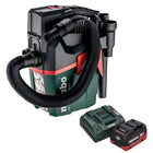 Metabo AS 18 L PC Compact Aspirateur sans fil 18 V 6 l IPX4 classe de poussière L eau et poussière + 1x batterie 8,0 Ah + chargeur