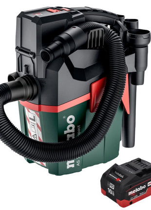 Metabo AS 18 L PC Compact Akku Sauger 18 V 6 l IPX4 Staubklasse L Nass und Trocken + 1x Akku 10,0 Ah - ohne Ladegerät