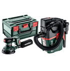 Metabo Set SXA 18 LTX 125 BL Ponceuse excentrique sans fil 18 V 125 mm + AS 18 L PC Aspirateur compact ( 691199000 ) - sans batterie, sans chargeur