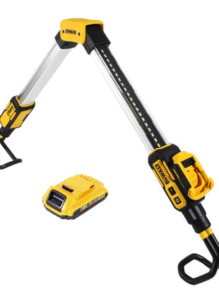 Lámpara de batería DeWalt DCL 045 N Luz LED para automóvil 12 / 18 V 1700 lm Soporte giratorio de 0-360 grados + 1x batería 2,0 Ah - sin cargador