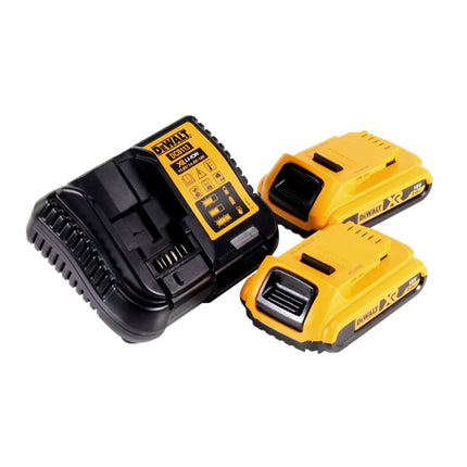 DeWalt DCL 045 D2 Akku Lampe LED KFZ Leuchte 12 / 18 V 1700 lm 0-360 Grad drehbare Halterung + 2x Akku 2,0 Ah + Ladegerät