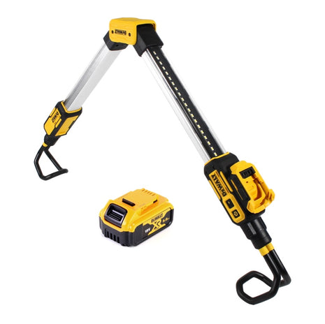 Lámpara de batería DeWalt DCL 045 N Luz LED para automóvil 12 / 18 V 1700 lm Soporte giratorio de 0-360 grados + 1x batería 5,0 Ah - sin cargador