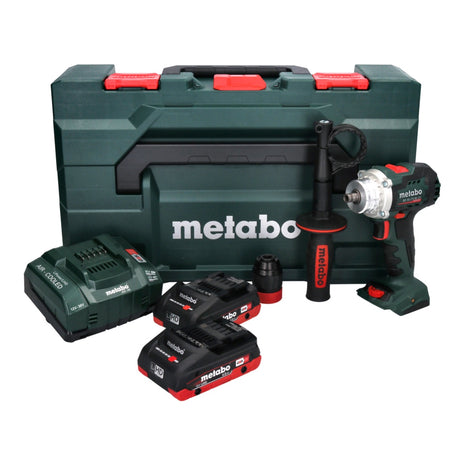 Metabo BS 18 LTX BL QI taladro atornillador a batería 18 V 130 Nm sin escobillas + 2 baterías 4,0 Ah + cargador + metaBOX