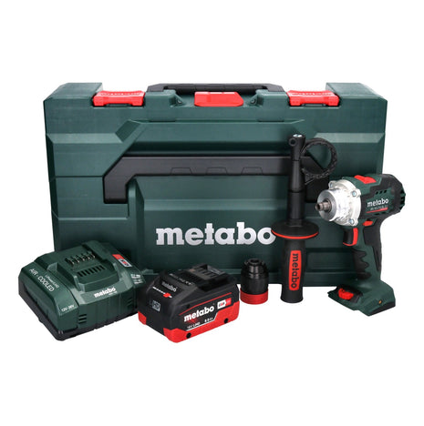 Metabo BS 18 LTX BL QI taladro atornillador a batería 18 V 130 Nm sin escobillas + 1x batería 8,0 Ah + cargador + metaBOX