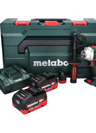 Metabo BS 18 LTX BL QI taladro atornillador a batería 18 V 130 Nm sin escobillas + 2x batería 8,0 Ah + cargador + metaBOX