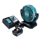 Makita DCF 102 RF Akku Ventilator Lüfter 18 V 18 cm + 2x Akku 3,0 Ah + Ladegerät - Toolbrothers