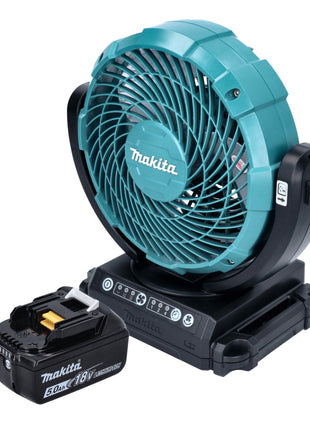 Makita DCF 102 T1 Akku Ventilator Lüfter 18 V 18 cm + 1x Akku 5,0 Ah - ohne Ladegerät - Toolbrothers