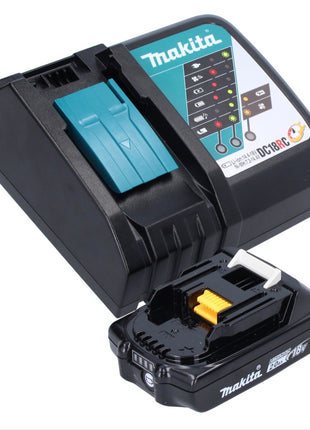 Aspirador de batería Makita DCL 280 FRA1 18 V sin escobillas + 1x batería 2,0 Ah + cargador