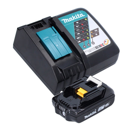 Utensile multifunzione a batteria Makita DTM 52 RA1J 18 V Starlock Max Brushless + 1x batteria ricaricabile 2,0 Ah + caricabatterie + Makpac