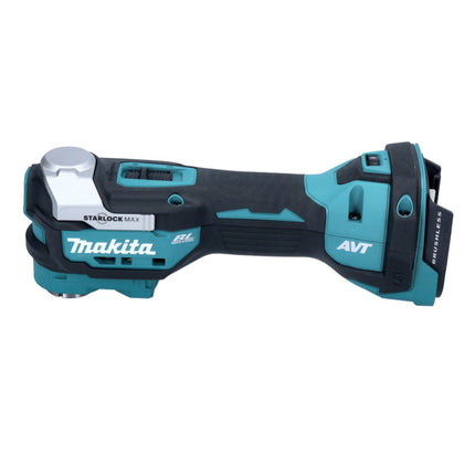Utensile multifunzione a batteria Makita DTM 52 RAJ 18 V Starlock Max Brushless + 2x batteria ricaricabile 2,0 Ah + caricabatterie + Makpac