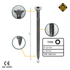 FORTE Tools Universal Holzschraube 3,0 x 30 mm T10 2000 Stk. ( 4x 000040113859 ) silber verzinkt Torx Senkkopf Vollgewinde - Toolbrothers