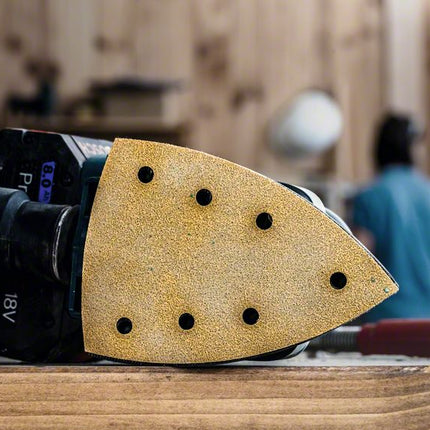 Bosch EXPERT C470 Sandpaper , 100x150mm, 7 holes, G120, for Multi sanders, 10 pcs. (2608901117)