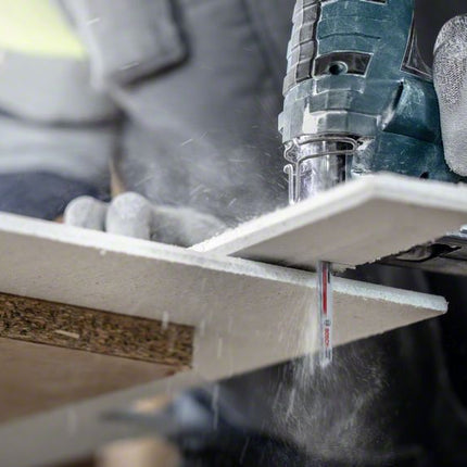 Bosch EXPERT Fiber Plaster T 141 HM hoja de sierra de calar 100 mm 3 piezas (2608900563) Tecnología de carburo