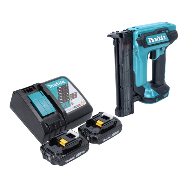 Makita DFN 350 RA cordless upright nailer 18 V 15 - 35 mm + 2x rechargeable battery 2.0 Ah + charger