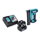 Clavadora con cabezal de batería Makita DFN 350 RM 18 V 15 - 35 mm + 2 baterías 4,0 Ah + cargador