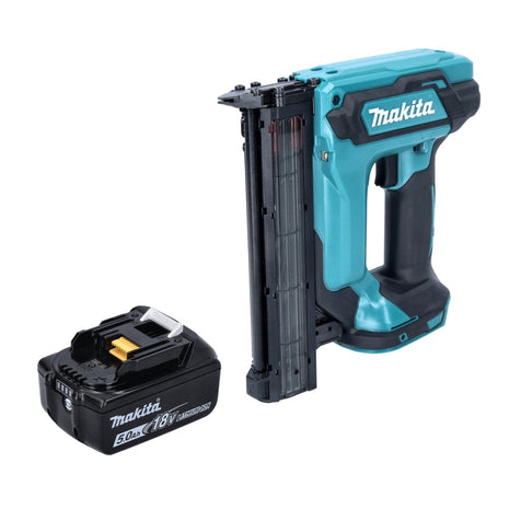 Makita DFN 350 T1 chiodatrice verticale a batteria 18 V 15 - 35 mm + 1x batteria ricaricabile 5,0 Ah - senza caricabatterie