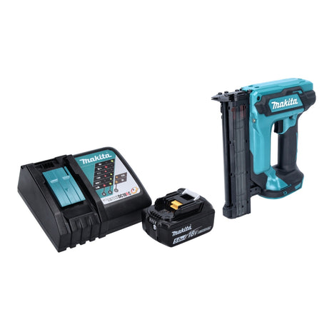 Clavadora con cabezal de batería Makita DFN 350 RT1 18 V 15 - 35 mm + 1x batería 5,0 Ah + cargador