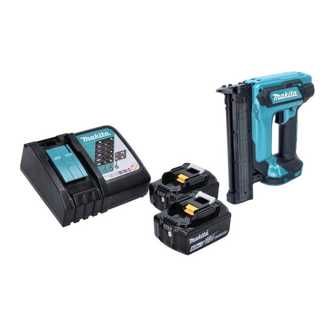 Makita DFN 350 RG Cordless Brad Nailer 15 - 35mm 18V + 2x Batteries 6,0 Ah + Charger