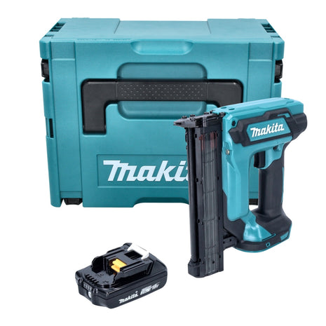 Clavadora con cabezal de batería Makita DFN 350 A1J 18 V 15 - 35 mm + 1x batería 2,0 Ah + Makpac - sin cargador