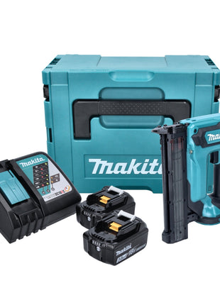 Makita DFN 350 RFJ Akku Stauchkopfnagler 18 V 15 - 35 mm + 2x Akku 3,0 Ah + Ladegerät + Makpac