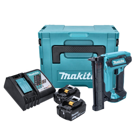 Makita DFN 350 RFJ gwoździarka akumulatorowa 18 V 15 - 35 mm + 2x akumulator 3,0 Ah + ładowarka + Makpac