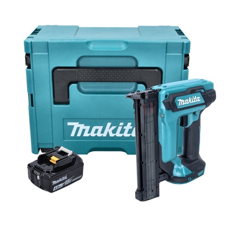 Makita DFN 350 M1J Cloueuse Sans Fil 18 V 15 - 35 mm + 1x batterie rechargeable 4,0 Ah + Makpac - sans kit chargeur