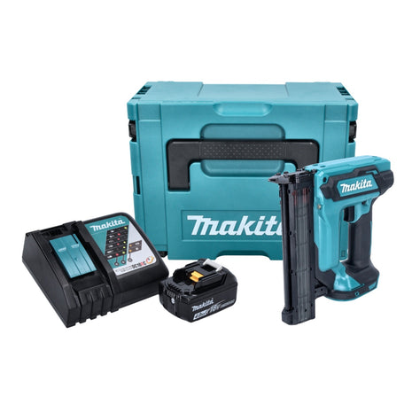 Makita DFN 350 RM1J Cloueuse Sans Fil 18 V 15 - 35 mm + 1x batterie rechargeable 4,0 Ah + chargeur + Makpac